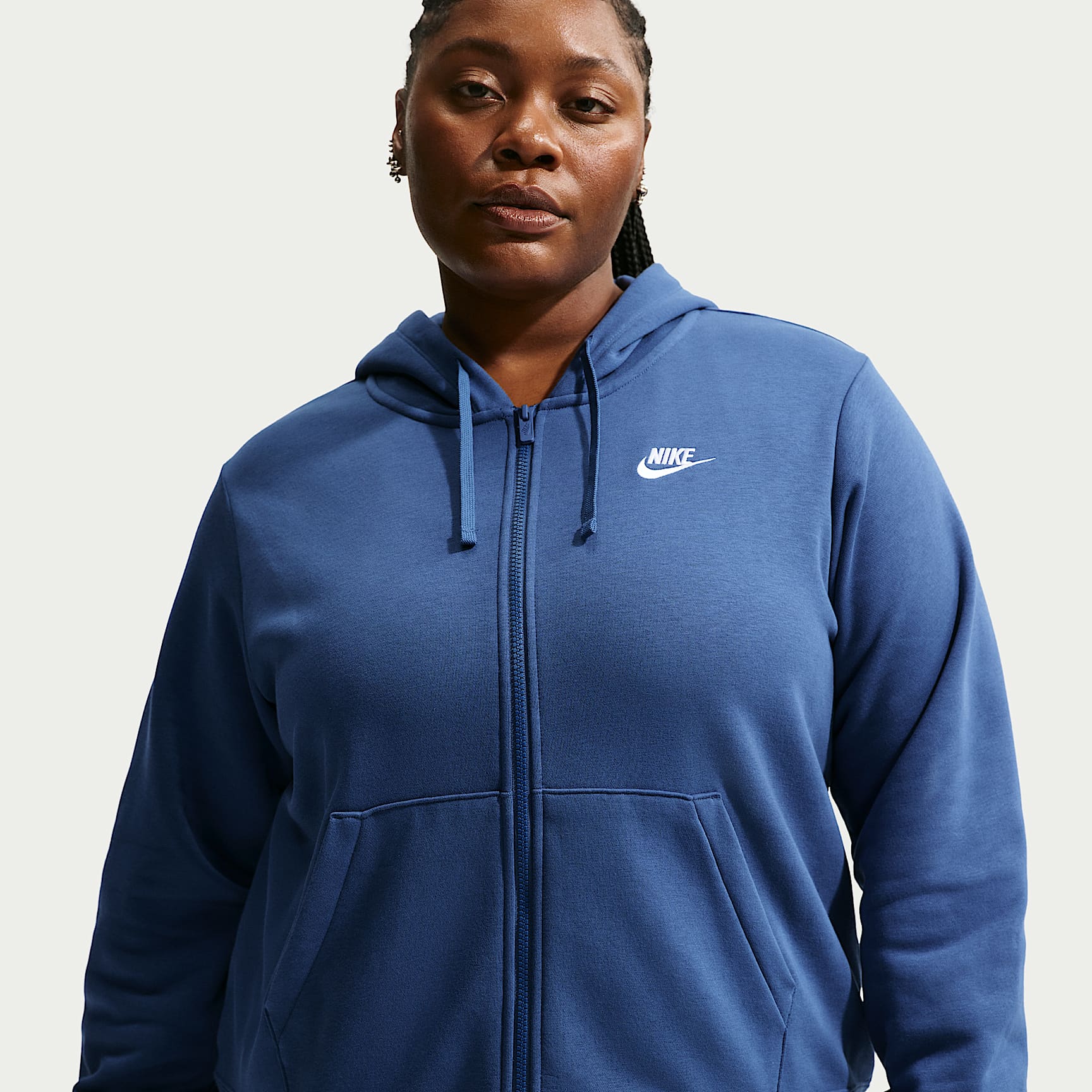 Nike Sportswear Club Fleece Women's Full-Zip Hoodie (Plus Size